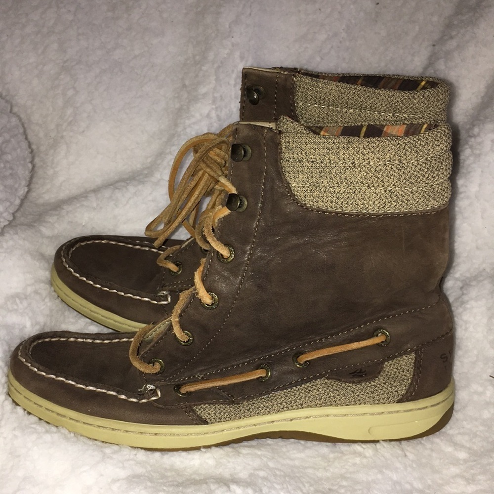 Sperry lace up boots/shoes winter shoes sperry ankle booties outdoor sho…​ - Picture 3 of 7